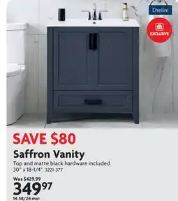 Home Hardware Saffron Vanity offer