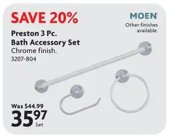 Home Hardware Preston 3 Pc. Bath Accessory Set offer