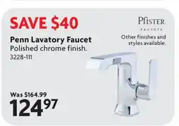 Home Hardware Penn Lavatory Faucet offer