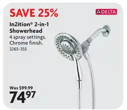 Home Hardware In2ition 2-in-1 Showerhead offer