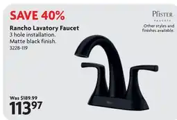 Home Hardware Rancho Lavatory Faucet offer