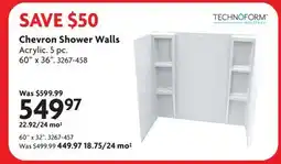Home Hardware Chevron Shower Walls offer