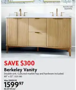 Home Hardware Berkeley Vanity offer