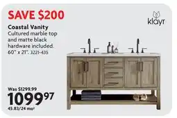Home Hardware Coastal Vanity offer