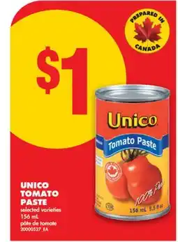 No Frills UNICO TOMATO PASTE offer