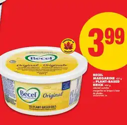 No Frills BECEL MARGARINE 427 G OR PLANT-BASED BRICK 454 G offer