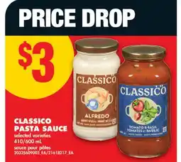No Frills CLASSICO PASTA SAUCE, 410/600 ML offer