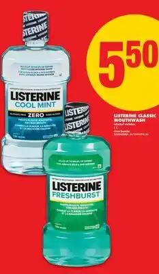 No Frills LISTERINE CLASSIC MOUTHWASH offer