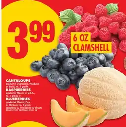 No Frills CANTALOUPE, RASPBERRIES, OR BLUEBERRIES offer