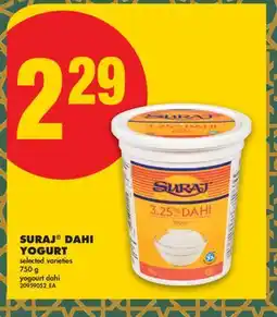 No Frills SURAJ DAHI YOGURT offer