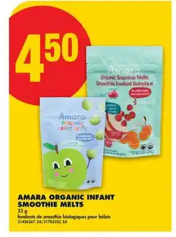 No Frills AMARA ORGANIC INFANT SMOOTHIE MELTS offer