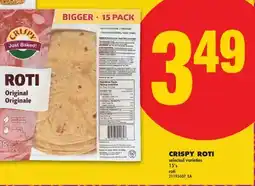 No Frills CRISPY ROTI, 15'S offer