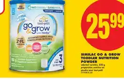 No Frills SIMILAC GO & GROW TODDLER NUTRITION TODDLER NUTRITION offer