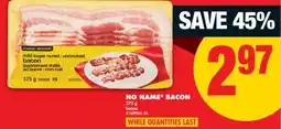 No Frills NO NAME BACON offer