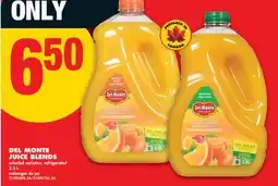 No Frills DEL MONTE JUICE BLENDS offer