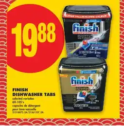 No Frills FINISH DISHWASHER TABS, 60-105'S offer