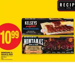 No Frills MONTANA'S OR KELSEYS RIBS, 600/650 G offer