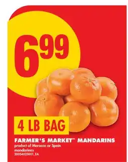 No Frills FARMER'S MARKET MANDARINS, 4 LB BAG offer