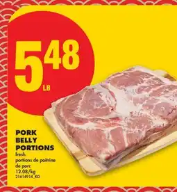 No Frills PORK BELLY PORTIONS offer