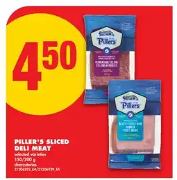 No Frills PILLER'S SLICED DELI MEAT, 150/200 G offer
