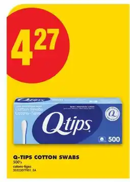 No Frills Q-TIPS COTTON SWABS, 500'S offer