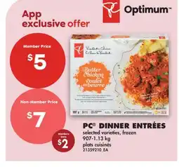 No Frills PC DINNER ENTRÉES offer