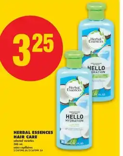 No Frills HERBAL ESSENCES HAIR CARE offer