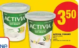 No Frills ACTIVIA YOGURT offer