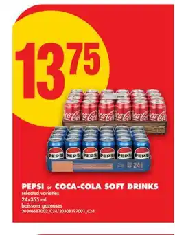No Frills PEPSI or COCA-COLA SOFT DRINKS offer