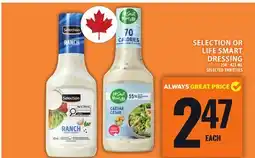 Food Basics SELECTION OR LIFE SMART DRESSING offer