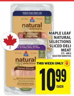 Food Basics MAPLE LEAF NATURAL SELECTIONS SLICED DELI offer