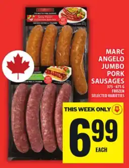 Food Basics MARC ANGELO JUMBO PORK SAUSAGES offer