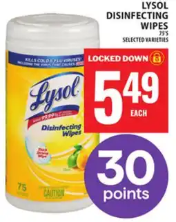 Food Basics LYSOL DISINFECTING WIPES offer