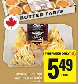 Food Basics GRANDMOTHER'S TARTS offer