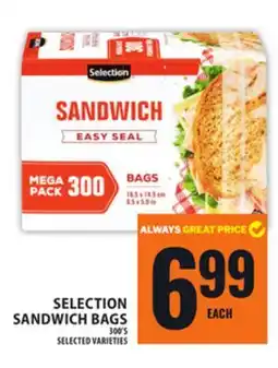 Food Basics SELECTION SANDWICH BAGS offer
