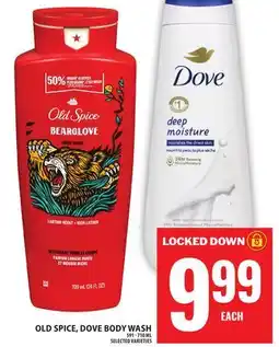 Food Basics OLD SPICE, DOVE BODY WASH offer