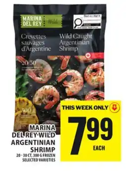 Food Basics MARINA DEL REY WILD ARGENTINIAN SHRIMP offer