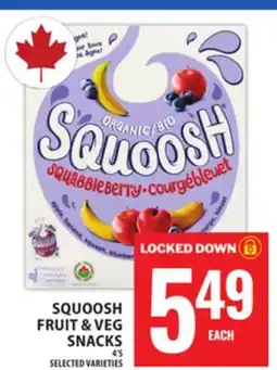 Food Basics SQUOOSH FRUIT & VEG SNACKS offer