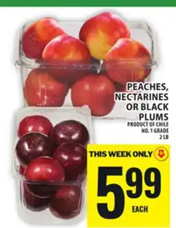 Food Basics PEACHES, NECTARINES OR BLACK PLUMS offer