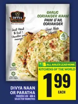 Food Basics DIVYA NAAN OR PARATHA offer