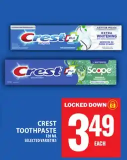 Food Basics CREST TOOTHPASTE offer