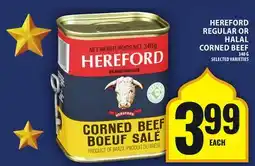 Food Basics HEREFORD REGULAR OR HALAL CORNED BEEF offer
