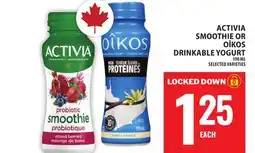 Food Basics ACTIVIA SMOOTHIE OR OÎKOS DRINKABLE YOGURT offer