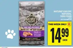 Food Basics NATURE'S RECIPE NATURAL DOG FOOD offer