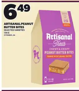 Loblaws ARTISANAL PEANUT BUTTER BITES offer