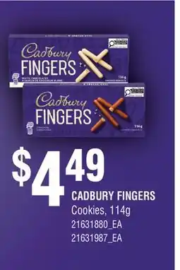 Fortinos CADBURY FINGERS COOKIES offer
