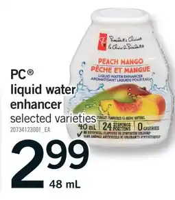 Fortinos PC LIQUID WATER ENHANCER offer