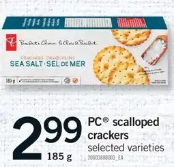 Fortinos PC SCALLOPED CRACKERS offer