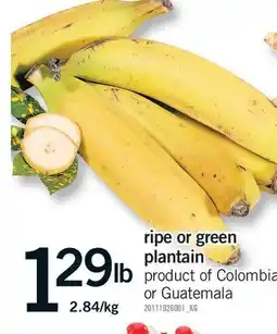 Fortinos RIPE OR GREEN PLANTAIN offer