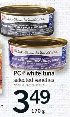 Fortinos PC WHITE TUNA offer